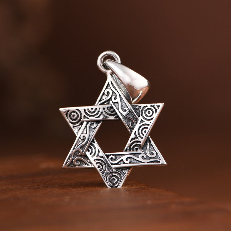 Hexagonal Star Pattern Necklace