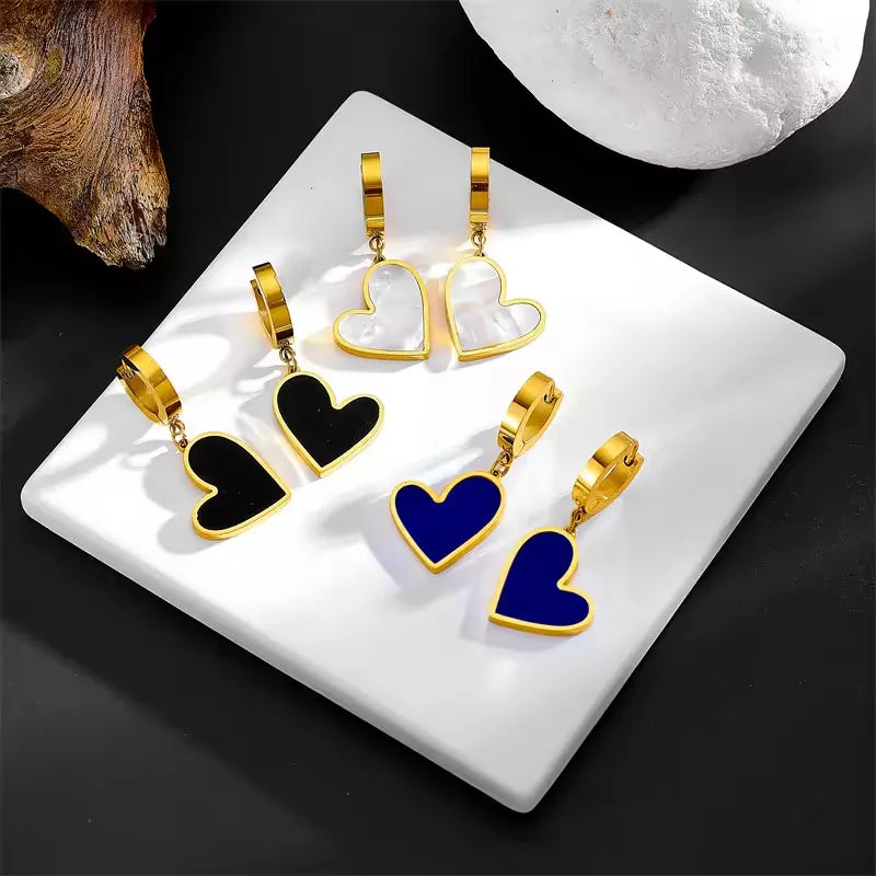 Stainless Heart Earrings