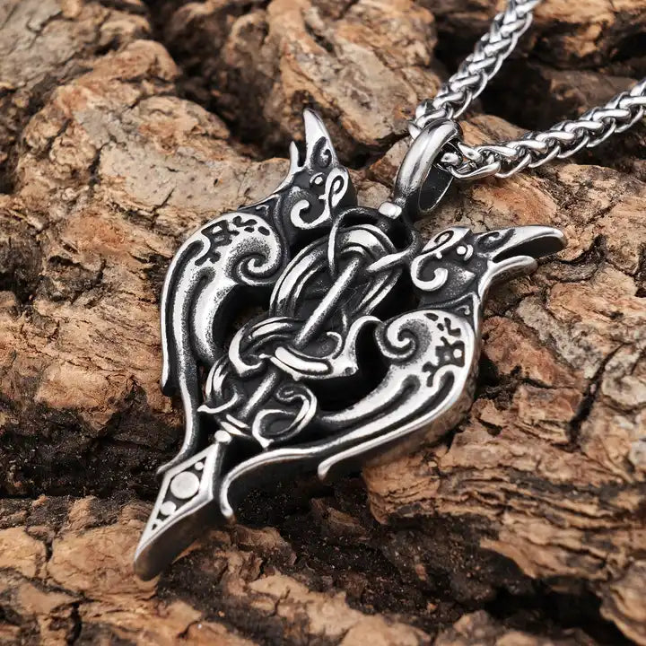 Raven Knotwork Pendant