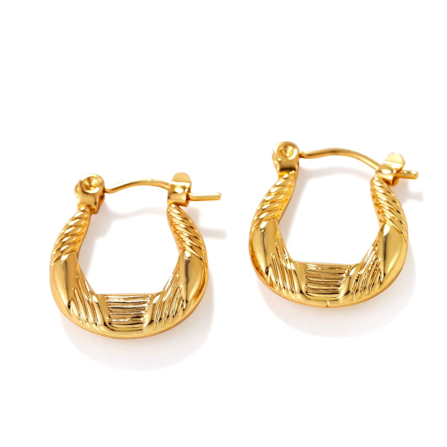 Geometric Gold Earrings