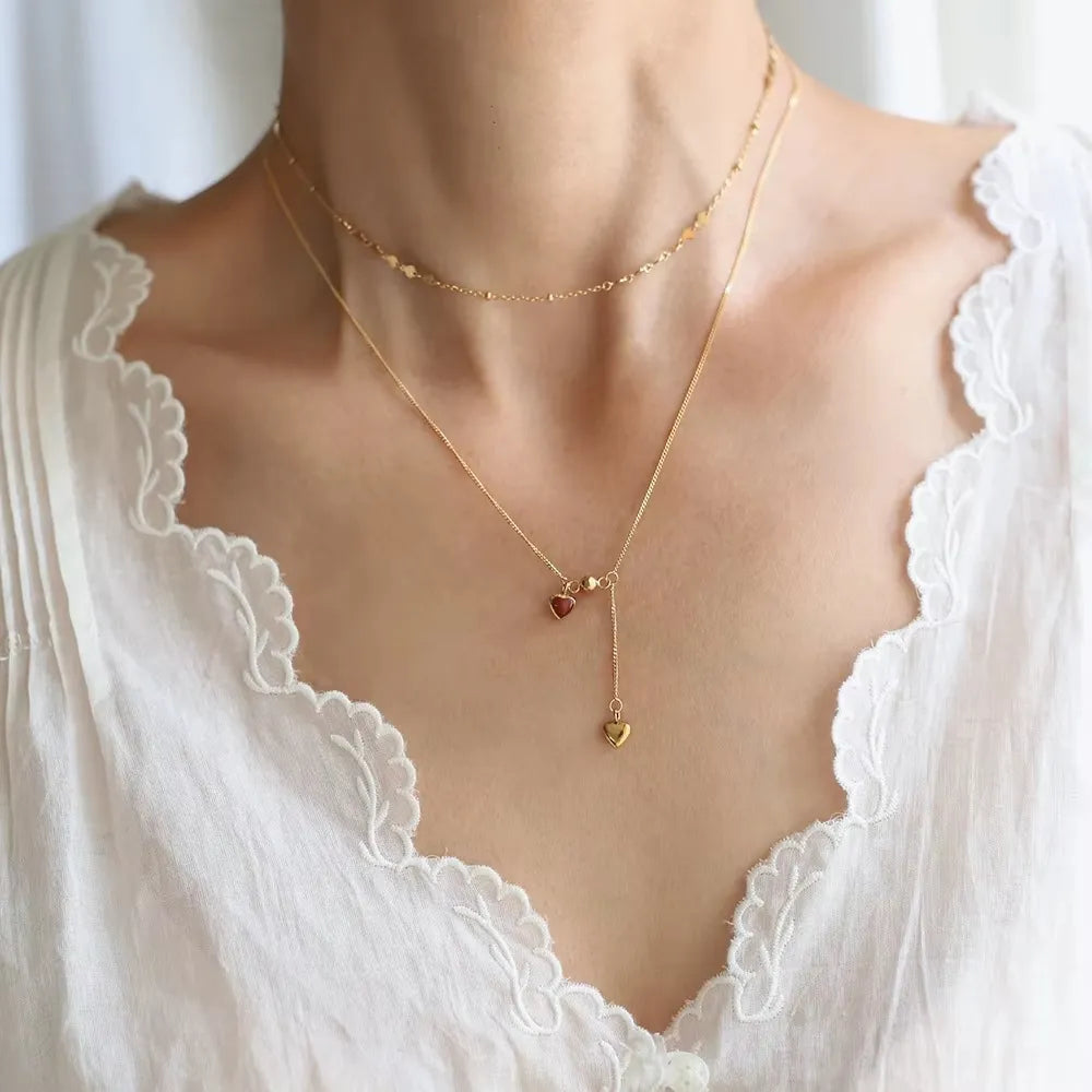 Double Heart Necklace