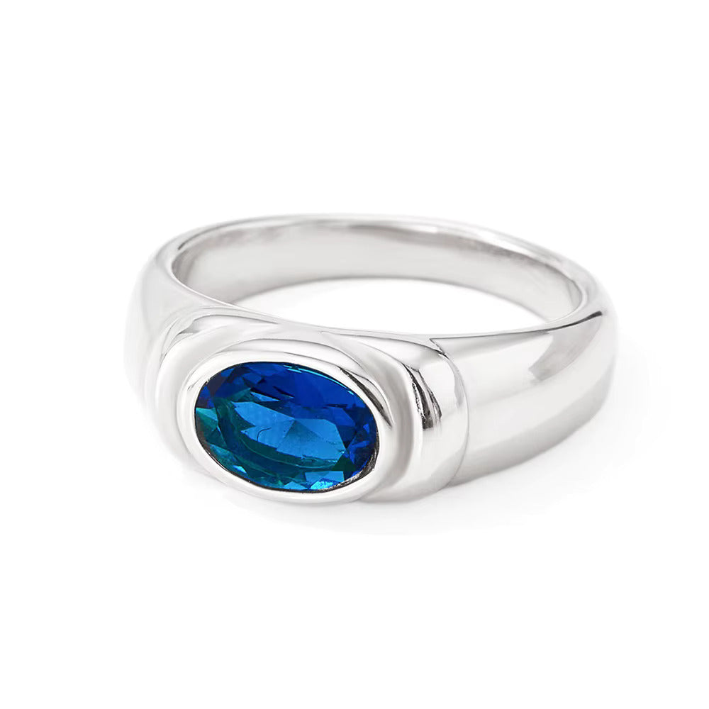 Gold-Plated CZ Ring