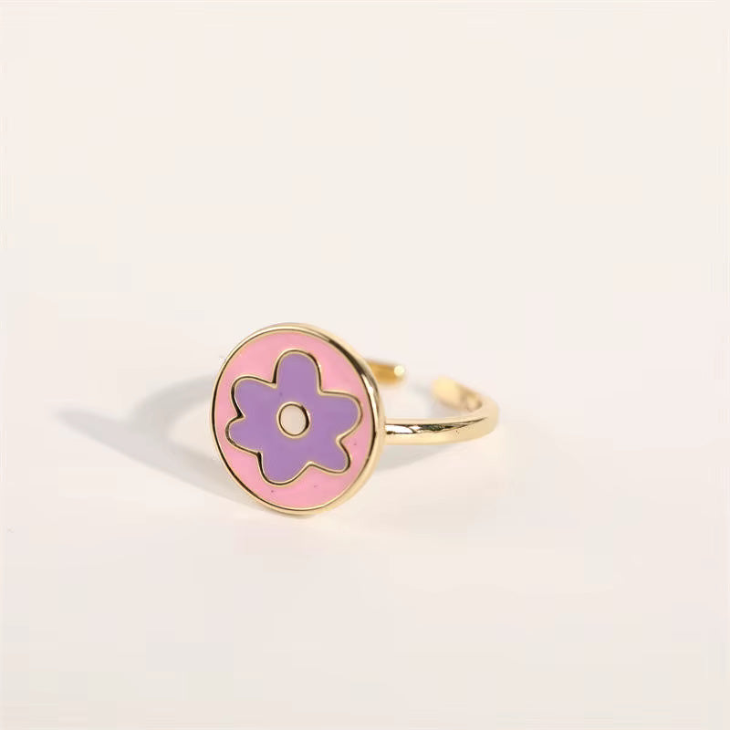 Enamel Heart Ring