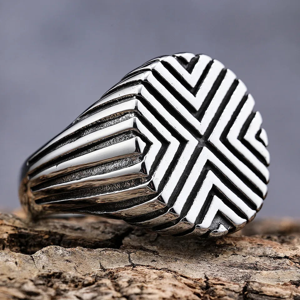 Men's Stripe Ring