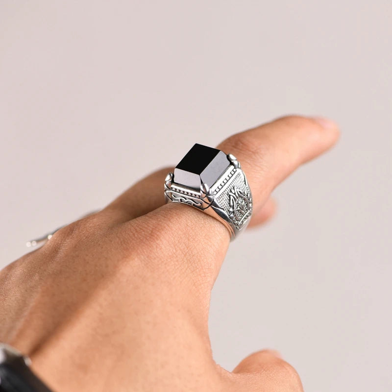 Retro Agate Ring