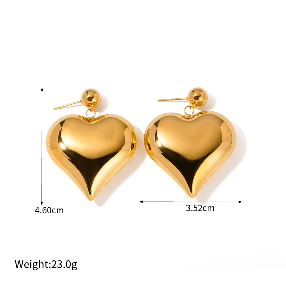 Heart Smooth Earrings