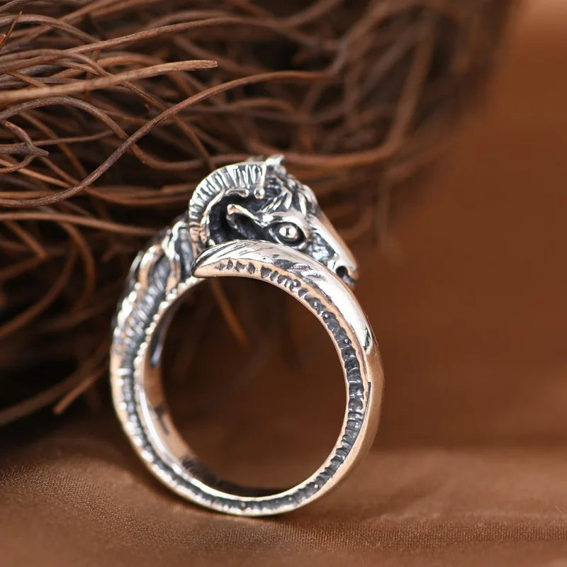 Silver Ram Ring