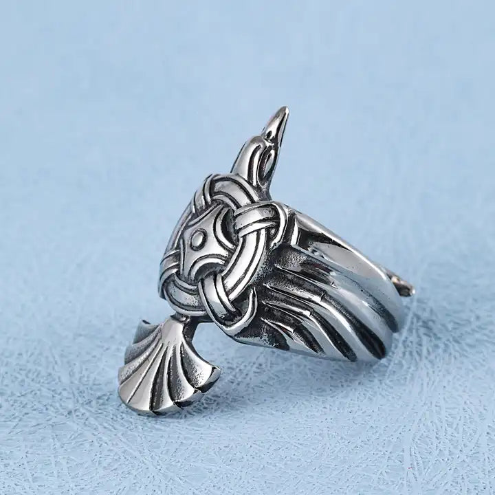 Viking Raven Ring