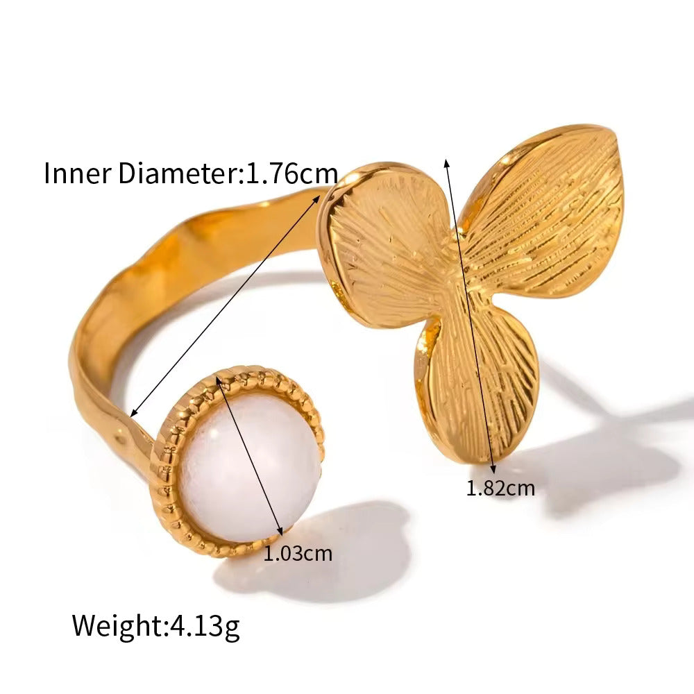 Gold-plated Cubic Ring
