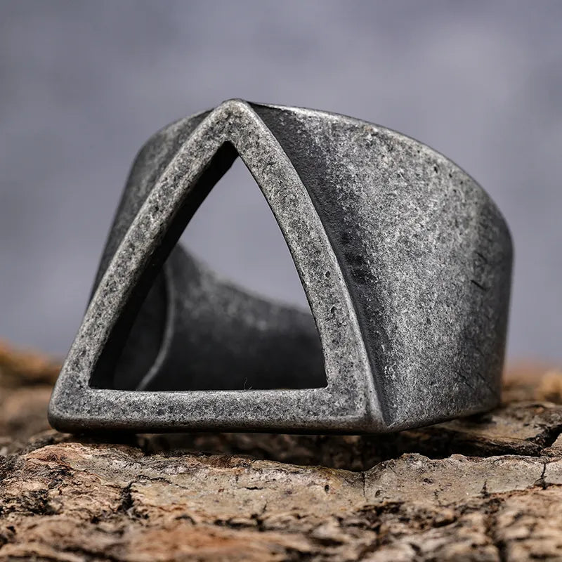 Hollow Triangle Ring