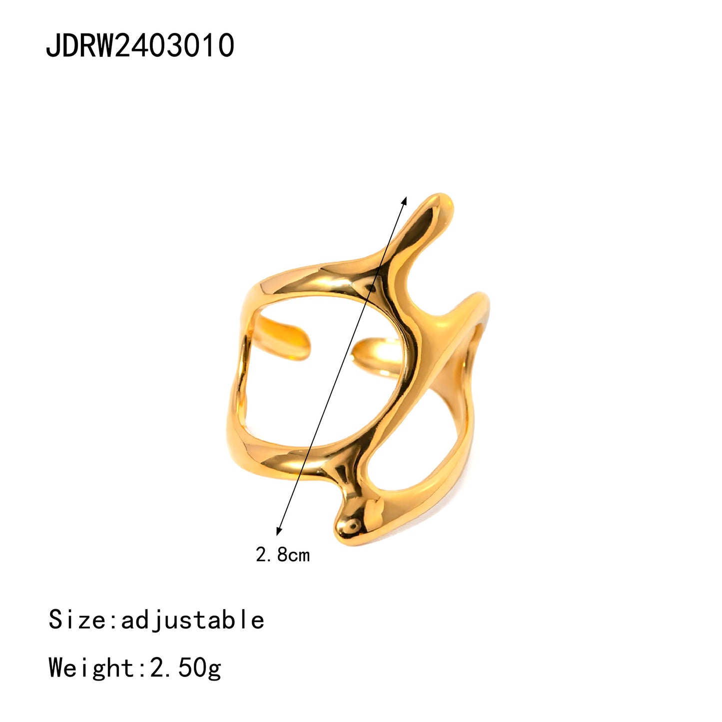 Gold Wave Ring