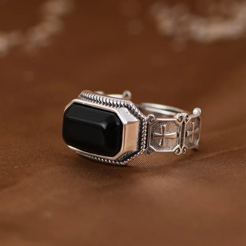 Agate Punk Ring