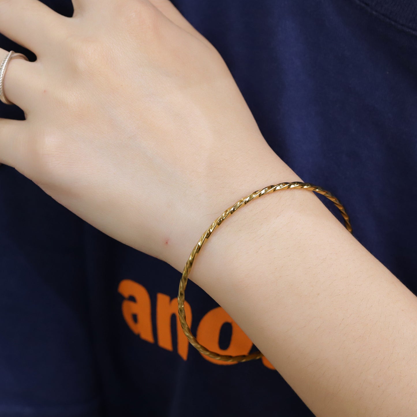 Thin Twisted Bracelet