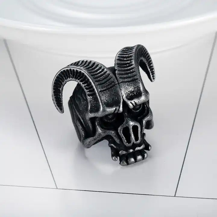 Silver Horned Ring