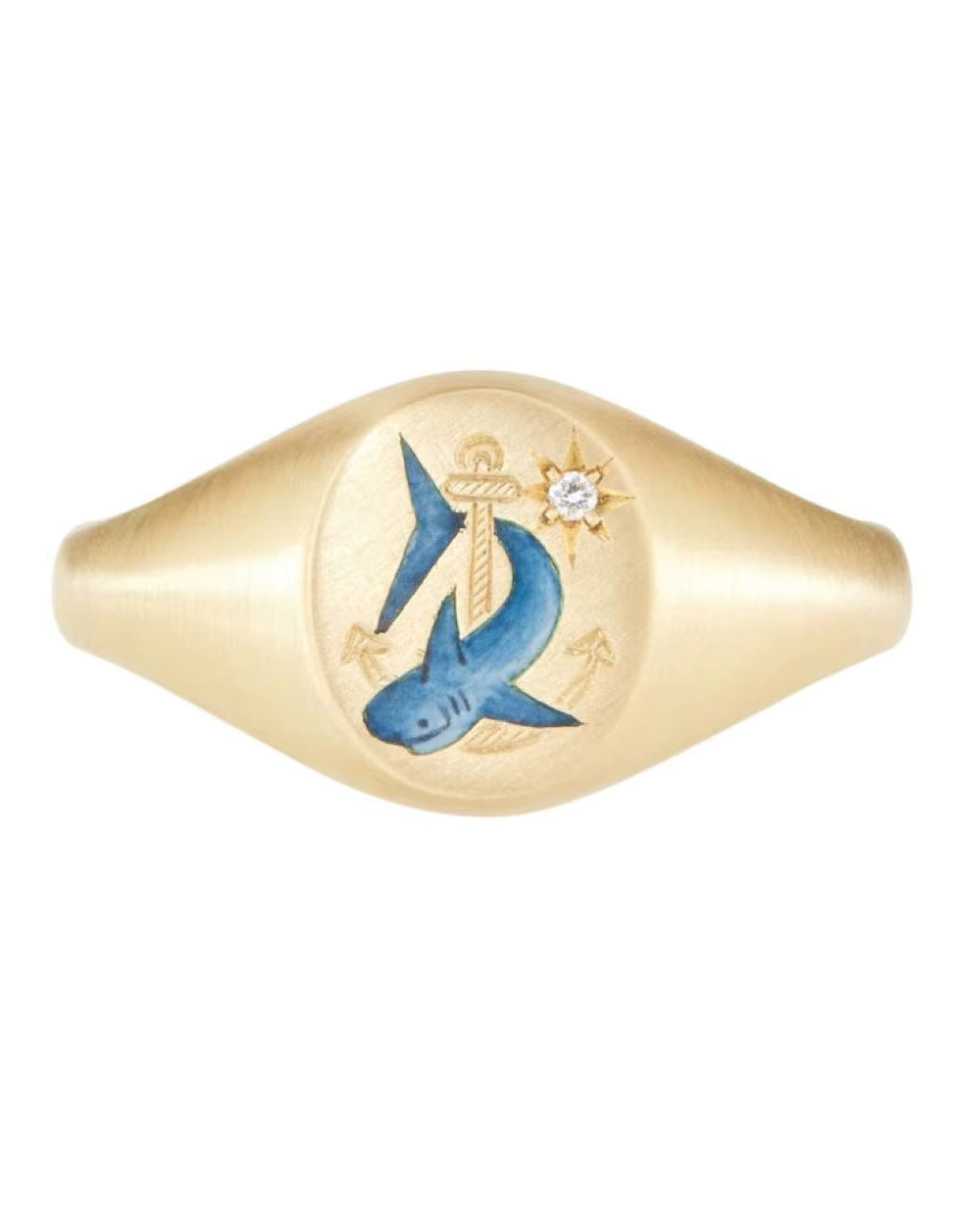 Gold Enamel Band