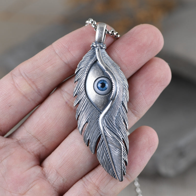 Feather Silver Necklace