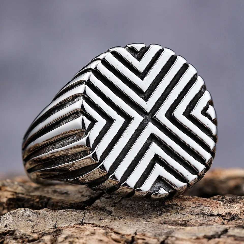 Men's Stripe Ring