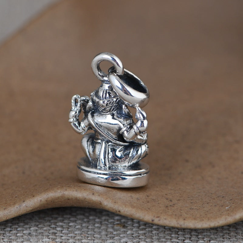 Elephant Trunk God of Wealth Necklace
