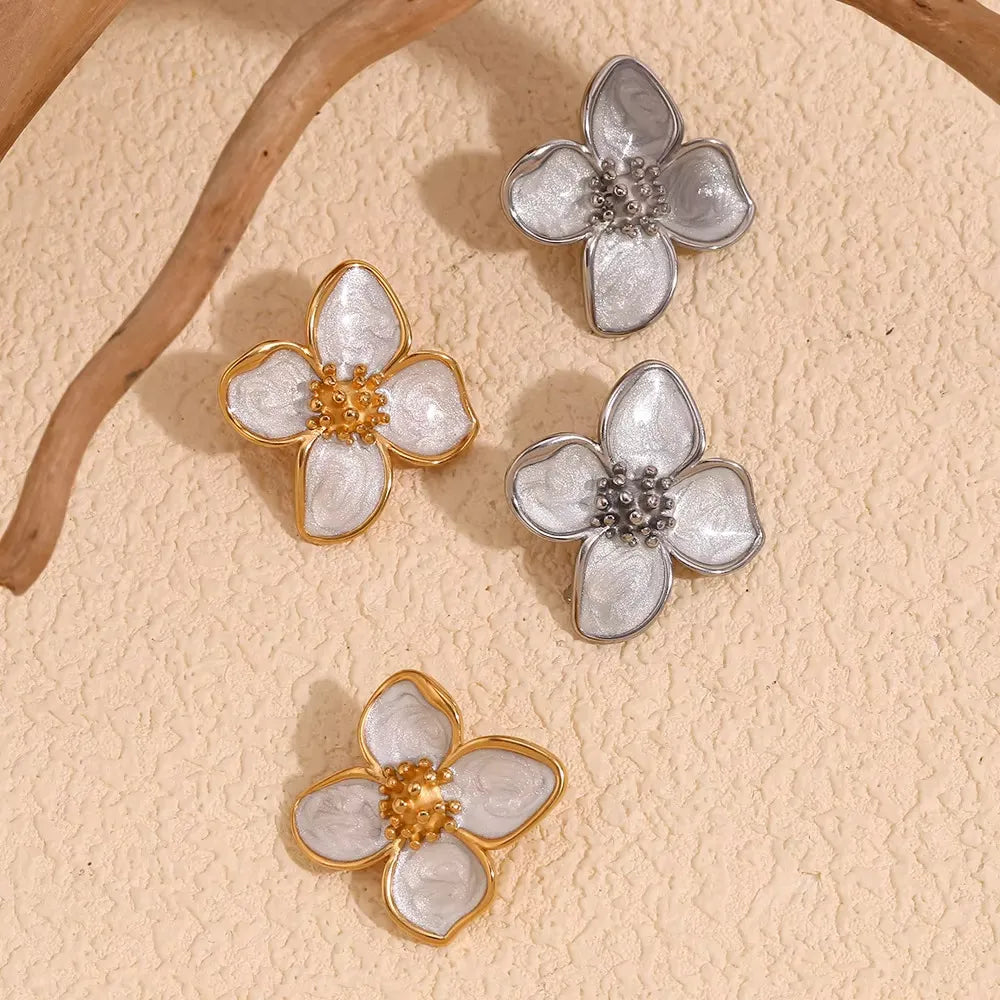 Flower Charm Earrings