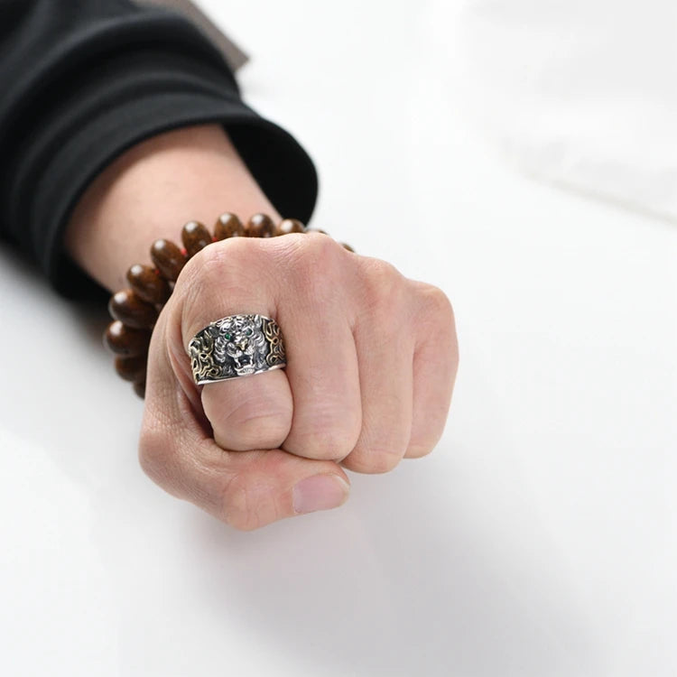Silver Tiger Ring