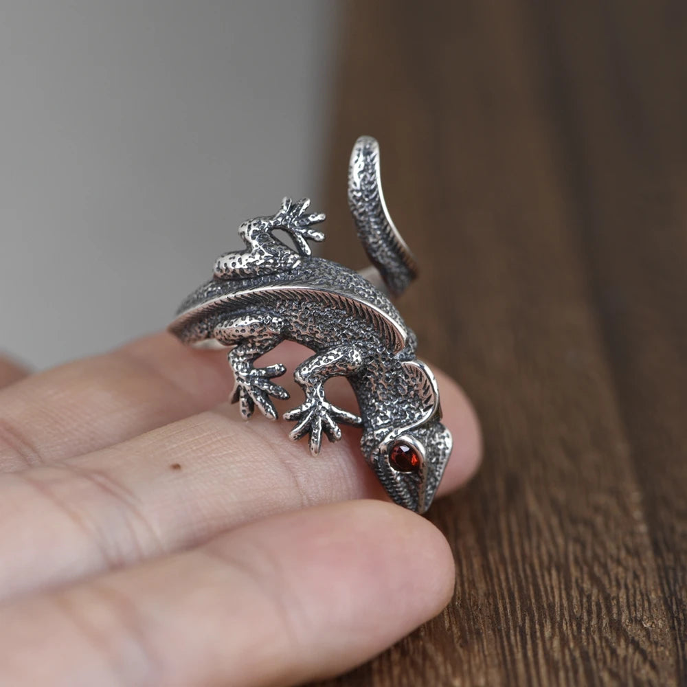 Punk Lizard Ring
