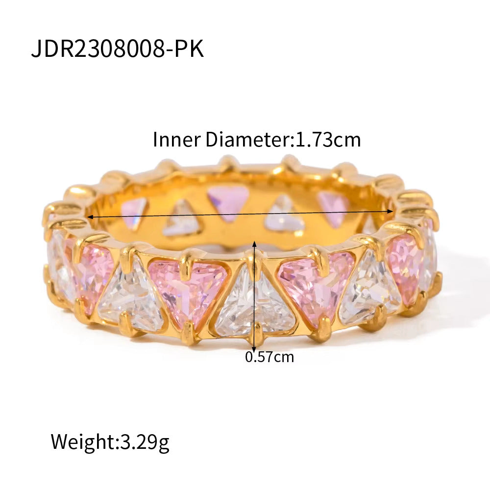 Gold Triangle Rings