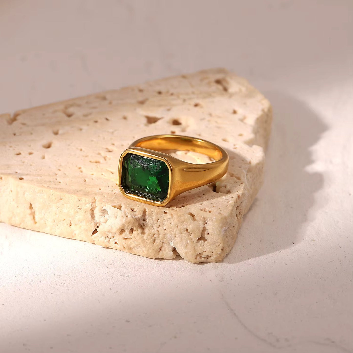 Rectangle Crystal Rings