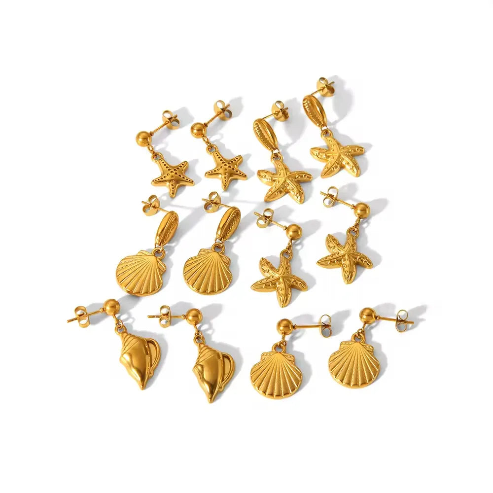 Stainless Ocean Earrings