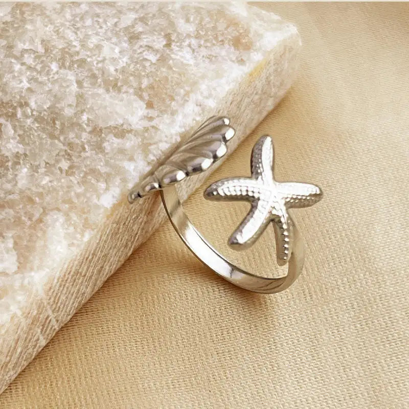 Starfish Shell Ring