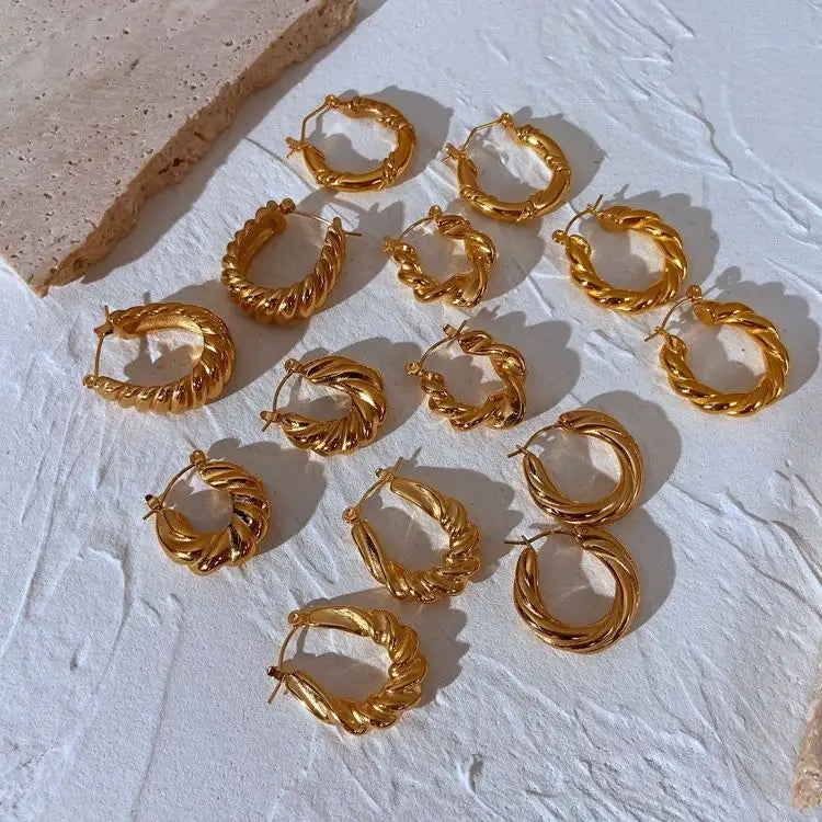 Gold Hoop Earrings