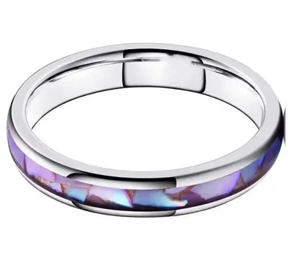 Opal Steel Ring