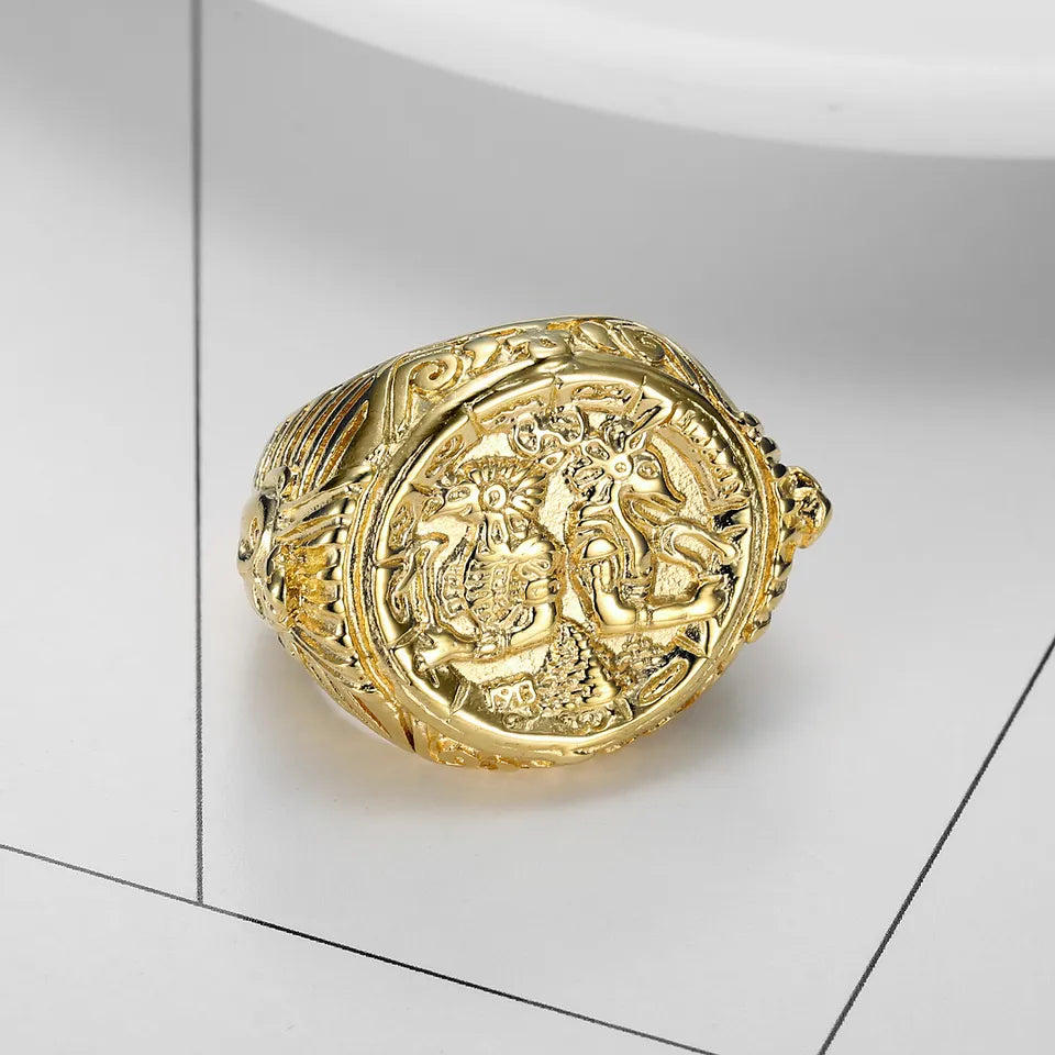 Anubis Gold Ring