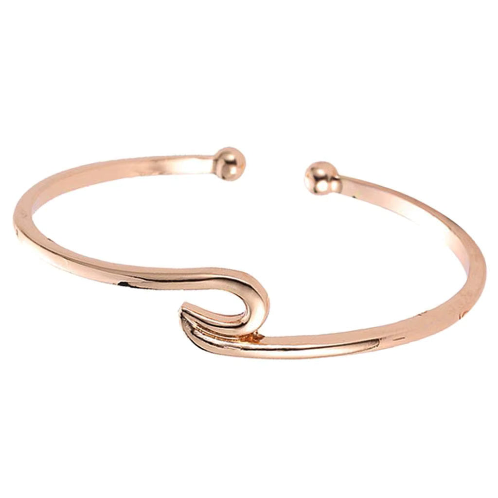 Ocean Wave Open Cuff Bracelet