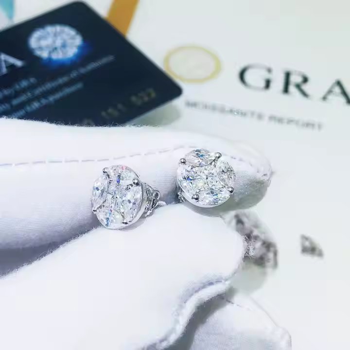 Moissanite Stud Earrings