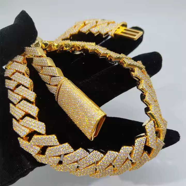 Gold Moissanite Chain
