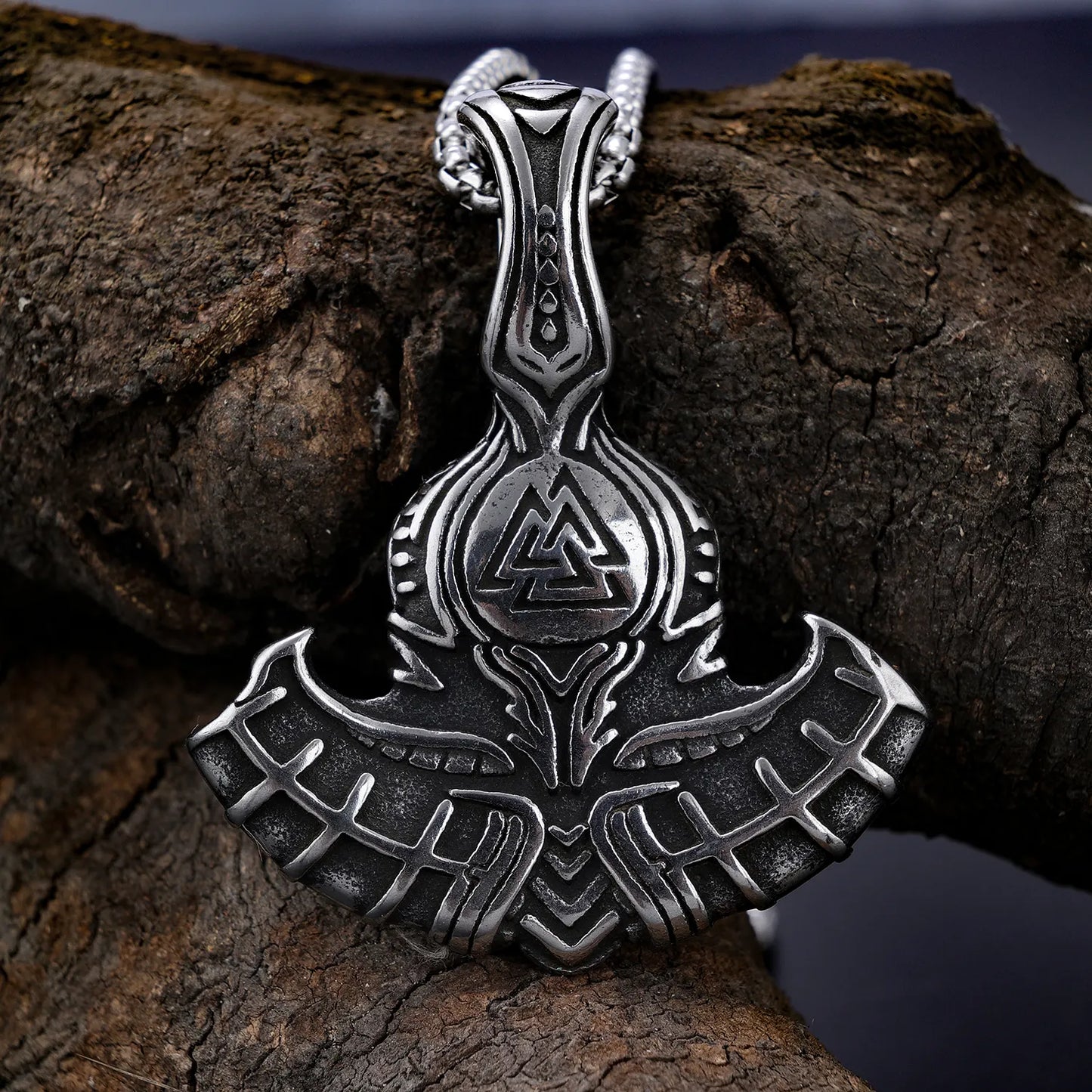 Mjolnir Valknut Pendant