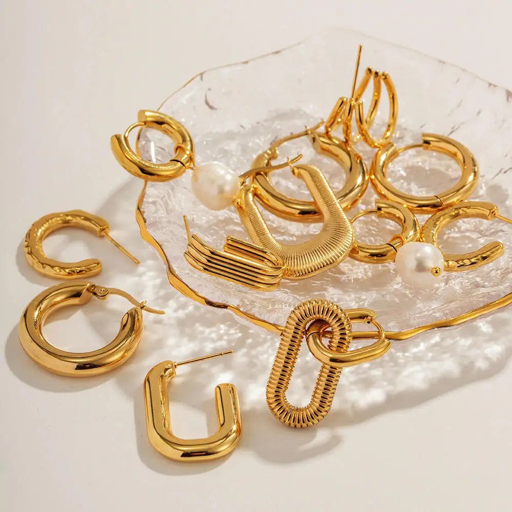 Gold Hoop Earrings