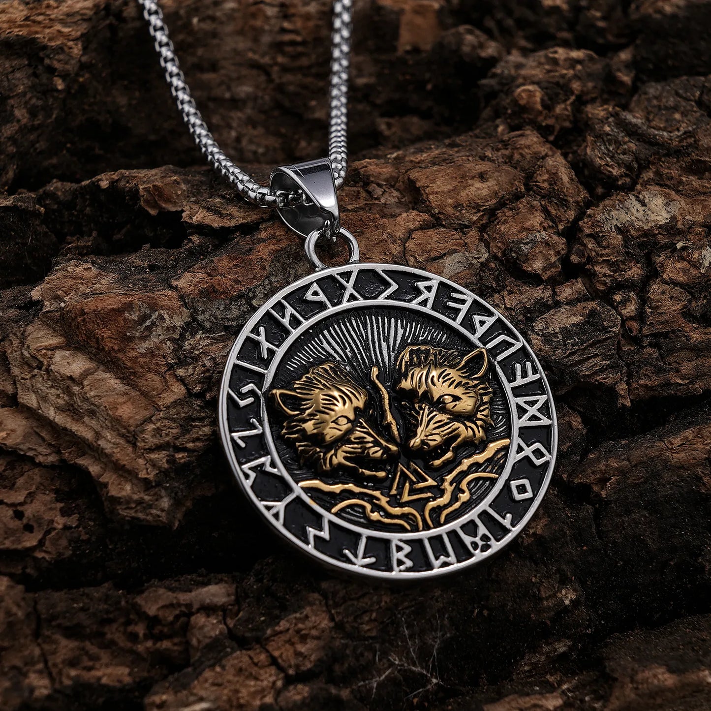 Wolf Rune Pendant
