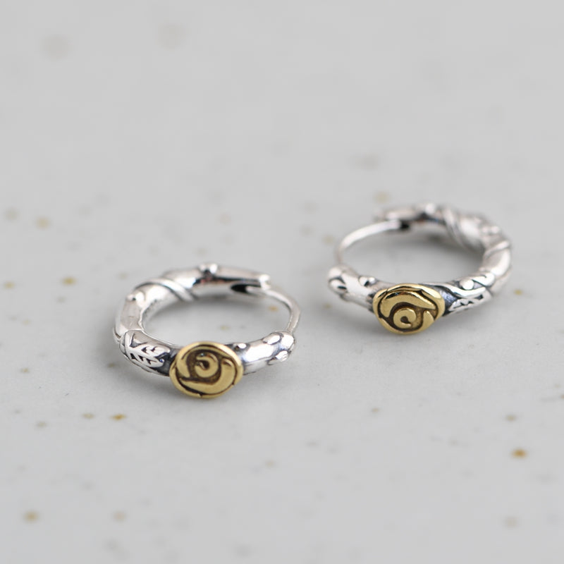 Gold Rose Earrings