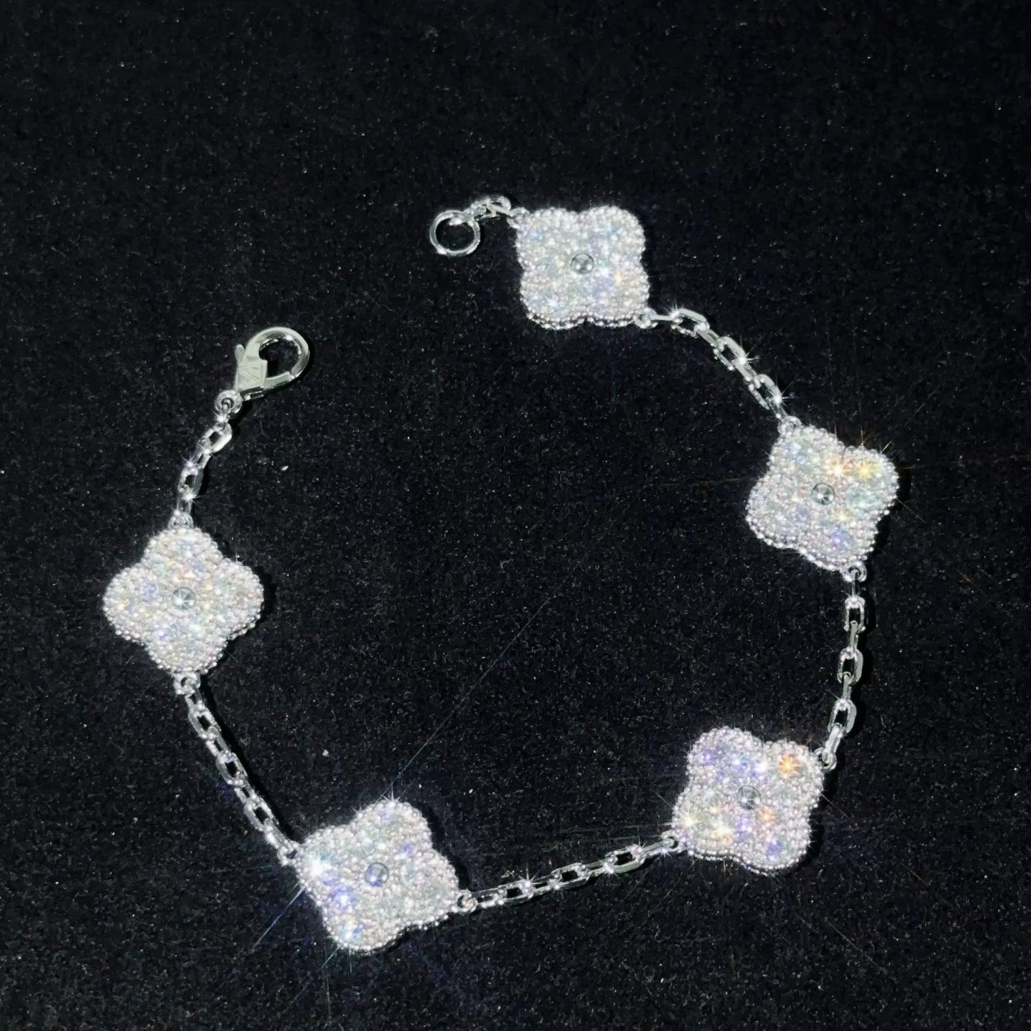Clover Moissanite Bracelet