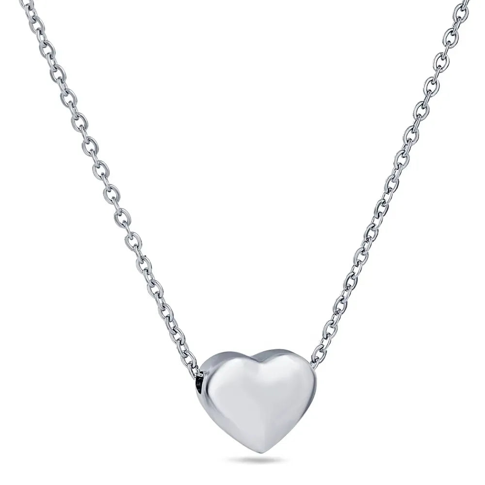 Sculpted Heart Necklace