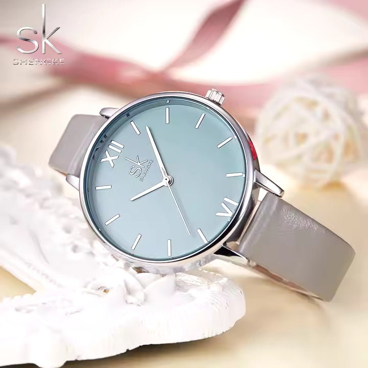 Grey and Light Blue Watch