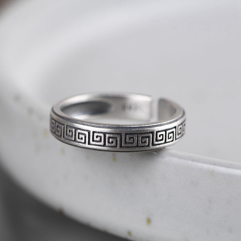 Retro Pattern ring