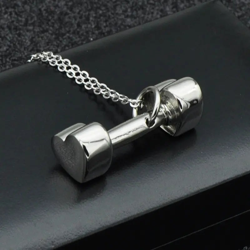 Heart Dumbbell Necklace
