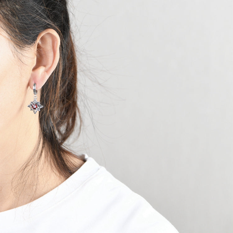 Zircon Six Pointed Star Earrings