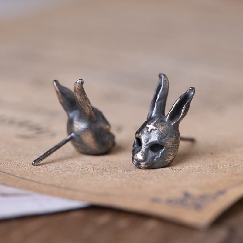 Gothic Rabbit Earrings