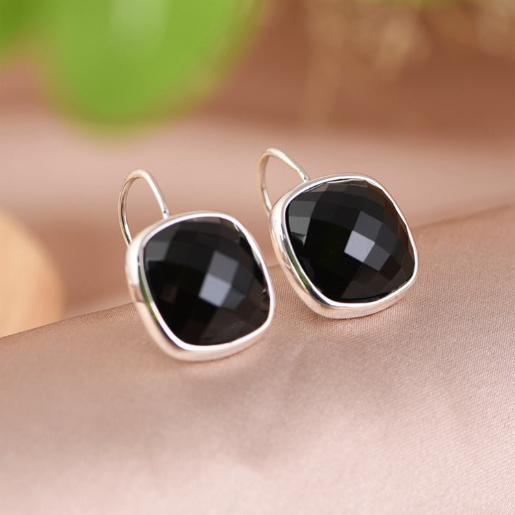 Black Agate Earrings