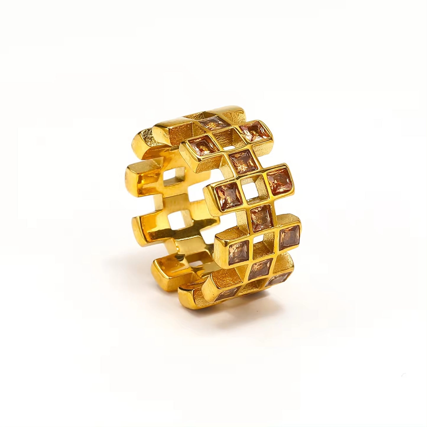 Shiny Zircon Colorful Finger Rings