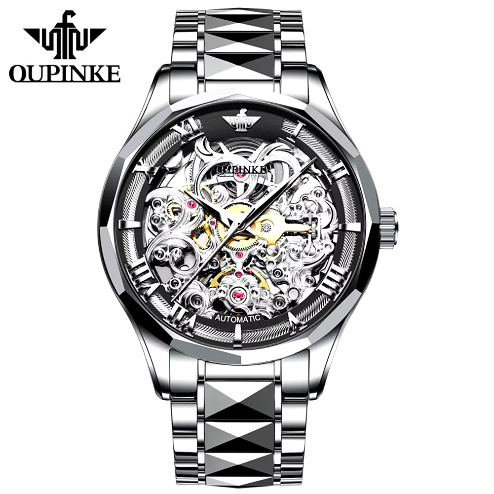 Silver Tourbillon Watch