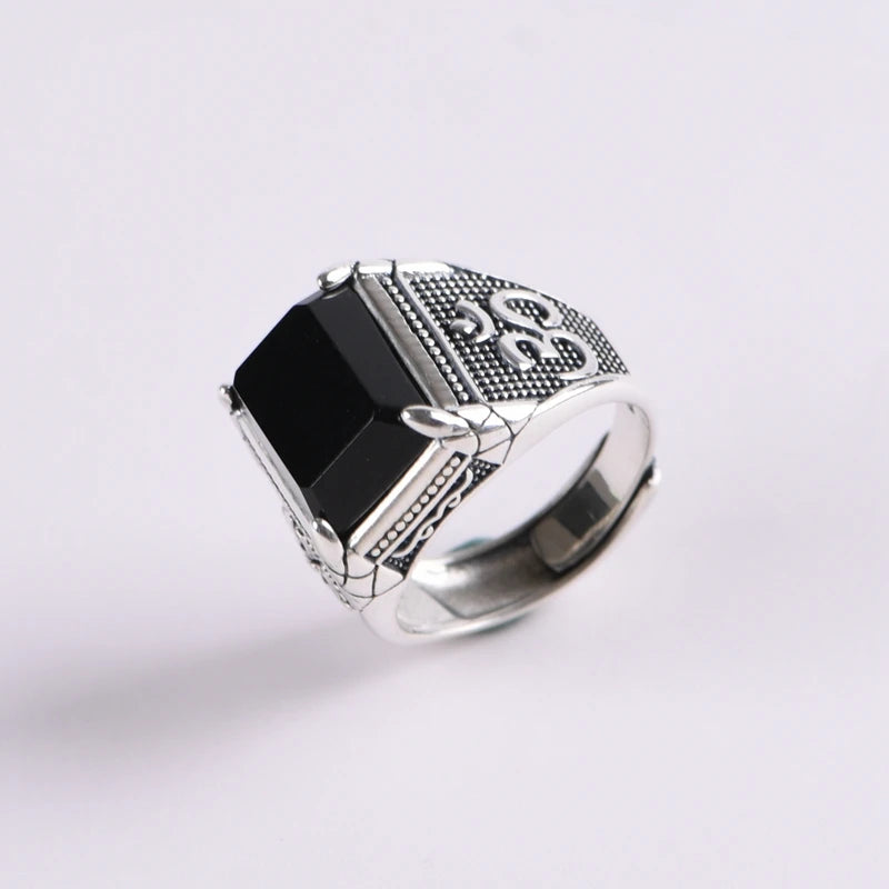 Retro Agate Ring